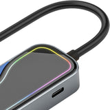 Maxbell USB Hub Aluminum Alloy PD 100W Laptop Docking Station 7 in 1 Docking Station