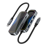 Maxbell USB Hub Aluminum Alloy PD 100W Laptop Docking Station 7 in 1 Docking Station