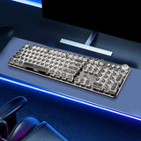 Maxbell Retro Punk 104 Key PC Wired Keyboard Black Switch Mechanical Gaming Keyboard