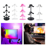 Maxbell Game Controller Holder Anti Slip Base Plastic Headphone Stand for Headphones 3 Tier Black