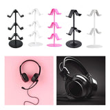 Maxbell Game Controller Holder Anti Slip Base Plastic Headphone Stand for Headphones 3 Tier Black