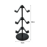Maxbell Game Controller Holder Anti Slip Base Plastic Headphone Stand for Headphones 3 Tier Black