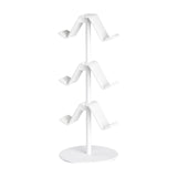 Maxbell Game Controller Holder Anti Slip Base Plastic Headphone Stand for Headphones 3 Tier White