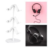 Maxbell Game Controller Holder Anti Slip Base Plastic Headphone Stand for Headphones 3 Tier White