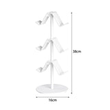 Maxbell Game Controller Holder Anti Slip Base Plastic Headphone Stand for Headphones 3 Tier White