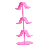 Maxbell Game Controller Holder Anti Slip Base Plastic Headphone Stand for Headphones 3 Tier Pink