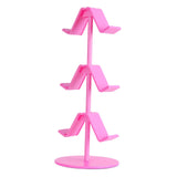 Maxbell Game Controller Holder Anti Slip Base Plastic Headphone Stand for Headphones 3 Tier Pink