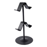 Maxbell Game Controller Holder Anti Slip Base Plastic Headphone Stand for Headphones 2 Tier Black
