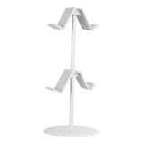 Maxbell Game Controller Holder Anti Slip Base Plastic Headphone Stand for Headphones 2 Tier White