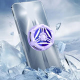 Maxbell Cell Phone Cooler Compact Mobile Phone Radiator for Smartphone Tablet Gaming violet