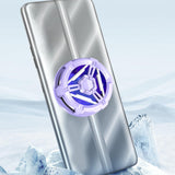 Maxbell Cell Phone Cooler Compact Mobile Phone Radiator for Smartphone Tablet Gaming violet