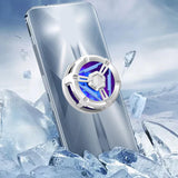 Maxbell Cell Phone Cooler Compact Mobile Phone Radiator for Smartphone Tablet Gaming white