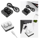 Maxbell Copy and Paste 2 Key Keyboard USB Mini Keyboard 2 Keys for Audio Programming
