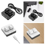 Maxbell Copy and Paste 2 Key Keyboard USB Mini Keyboard 2 Keys for Audio Programming
