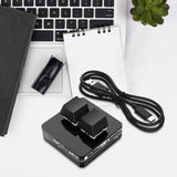 Maxbell Copy and Paste 2 Key Keyboard USB Mini Keyboard 2 Keys for Audio Programming