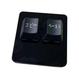 Maxbell 2 Keys Copy Paste Keyboard RGB 2 Key Gaming Keyboard for Macros Rhythm Games