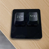 Maxbell 2 Keys Copy Paste Keyboard RGB 2 Key Gaming Keyboard for Macros Rhythm Games