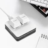Maxbell Copy and Paste 2 Key Keyboard RGB USB Mini Keyboard 2 Keys for Audio Drawing white