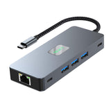 Maxbell USB 3.0 Hub PD100W Audio Output PC Accessories Stable Laptop Docking Station