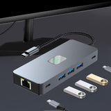 Maxbell USB 3.0 Hub PD100W Audio Output PC Accessories Stable Laptop Docking Station