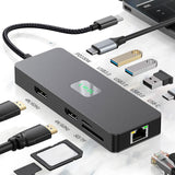 Maxbell USB 3.0 Hub PD100W Audio Output PC Accessories Stable Laptop Docking Station