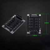 Maxbell Computer Case Cooling Fans Hub 4Pin 3Pin Practical 12V PC Chassis Cooling PWM