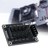 Maxbell Computer Case Cooling Fans Hub 4Pin 3Pin Practical 12V PC Chassis Cooling PWM