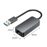 Maxbell Ethernet Adapter Adapter Network Hub for Videos Space Saving Professional