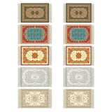 Maxbell Mouse Mat Rug Mouse Pad Mousepad Boho Cup Rug for Gaming Kitchen Table Decor 22cmx18cmx0.2cm Style A