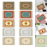 Maxbell Mouse Mat Rug Mouse Pad Mousepad Boho Cup Rug for Gaming Kitchen Table Decor 22cmx18cmx0.2cm Style A