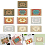 Maxbell Mouse Mat Rug Mouse Pad Mousepad Boho Cup Rug for Gaming Kitchen Table Decor 22cmx18cmx0.2cm Style A