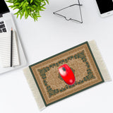 Maxbell Mouse Mat Rug Mouse Pad Mousepad Boho Cup Rug for Gaming Kitchen Table Decor 22cmx18cmx0.2cm Style A