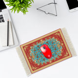 Maxbell Mouse Mat Rug Mouse Pad Mousepad Boho Cup Rug for Gaming Kitchen Table Decor 22cmx18cmx0.2cm Style B