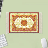 Maxbell Mouse Mat Rug Mouse Pad Mousepad Boho Cup Rug for Gaming Kitchen Table Decor 22cmx18cmx0.2cm Style C
