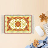 Maxbell Mouse Mat Rug Mouse Pad Mousepad Boho Cup Rug for Gaming Kitchen Table Decor 22cmx18cmx0.2cm Style C