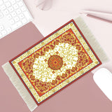 Maxbell Mouse Mat Rug Mouse Pad Mousepad Boho Cup Rug for Gaming Kitchen Table Decor 27cmx18cmx0.2cm Style C