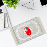 Maxbell Mouse Mat Rug Mouse Pad Mousepad Boho Cup Rug for Gaming Kitchen Table Decor 27cmx18cmx0.2cm Style D