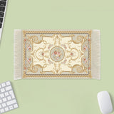 Maxbell Mouse Mat Rug Mouse Pad Mousepad Boho Cup Rug for Gaming Kitchen Table Decor 22cmx18cmx0.2cm Style E