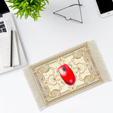Maxbell Mouse Mat Rug Mouse Pad Mousepad Boho Cup Rug for Gaming Kitchen Table Decor 27cmx18cmx0.2cm Style E