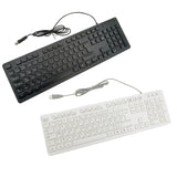 Maxbell Wired Keyboard French Layout Mute French Keyboard for PC Computer Convenient Black