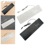 Maxbell Wired Keyboard French Layout Mute French Keyboard for PC Computer Convenient Black