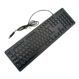 Maxbell Wired Keyboard French Layout Mute French Keyboard for PC Computer Convenient Black