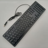 Maxbell Wired Keyboard French Layout Mute French Keyboard for PC Computer Convenient Black