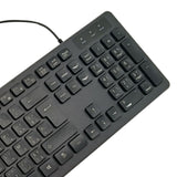 Maxbell Wired Keyboard French Layout Mute French Keyboard for PC Computer Convenient Black