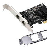 Maxbell Dual-port PCIe Gigabit Network Card 1000M for Freebsd Windows Window Server 2.5G