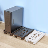 Maxbell Mobile CPU Stand Desktop Stand Sturdy Protective Durable Under Desk PC Tower White