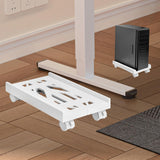 Maxbell Mobile CPU Stand Desktop Stand Sturdy Protective Durable Under Desk PC Tower White