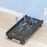 Maxbell Mobile CPU Stand Desktop Stand Sturdy Protective Durable Under Desk PC Tower Black