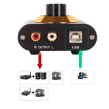 Maxbell Sound Card PC cm6642 DAC 24Bit/192KHz USB to 3.5mm 6.35mm Audio Jack Adapter