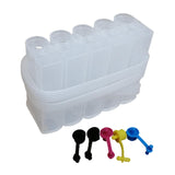 Maxbell DIY Continuous Ink Supply System 5 Color Ink Kits for Inkjet Printer Replaces